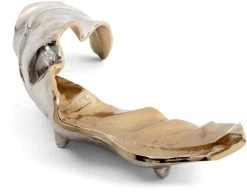 Crestview Collection Willow Silver Medium Sculptural Leaf