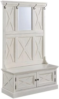 Homestyles® Seaside Lodge Off-White Hall Tree