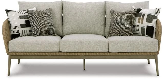 Signature Design By Ashley® Swiss Valley Beige Outdoor Sofa With Cushion - Image 2