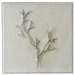 Crestview Collection Marley 3 Gray/Silver Wall Art