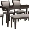 Signature Design By Ashley® Langwest 6-Piece Cherry Brown Dining Room Set