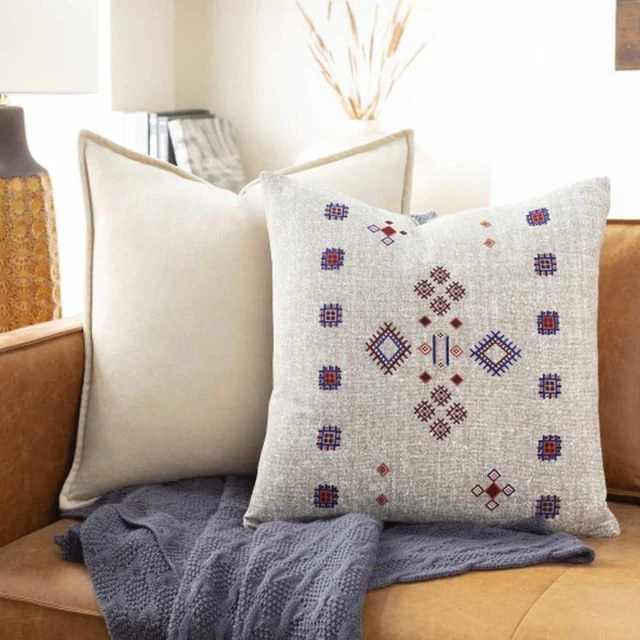 Surya Cactus Silk Taupe 18"x18" Pillow Shell - Image 2