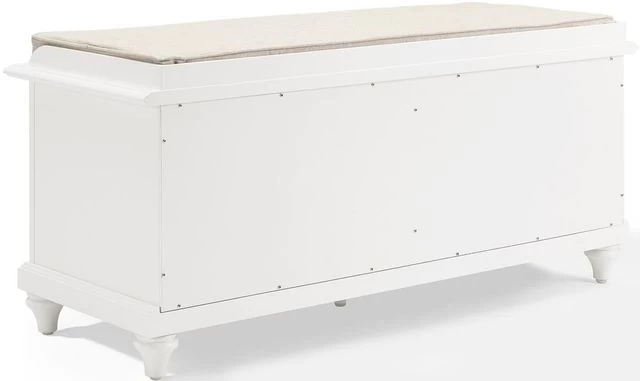 Crosley Furniture® Palmetto White Entryway Bench - Image 3