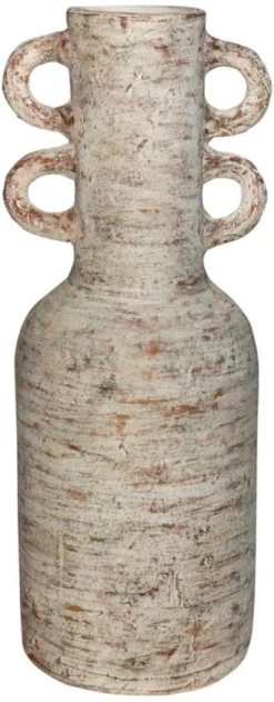 Signature Design By Ashley® Wellbridge Distressed White Vase