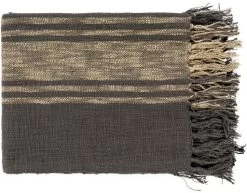Surya Bramble Charcoal 50"x60" Throw Blanket