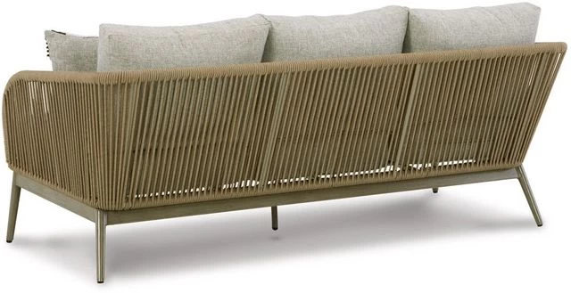 Signature Design By Ashley® Swiss Valley Beige Outdoor Sofa With Cushion - Image 4