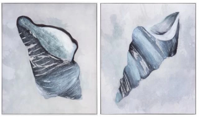Crestview Collection A Shell Of A Day 2-Piece Wall Art Set