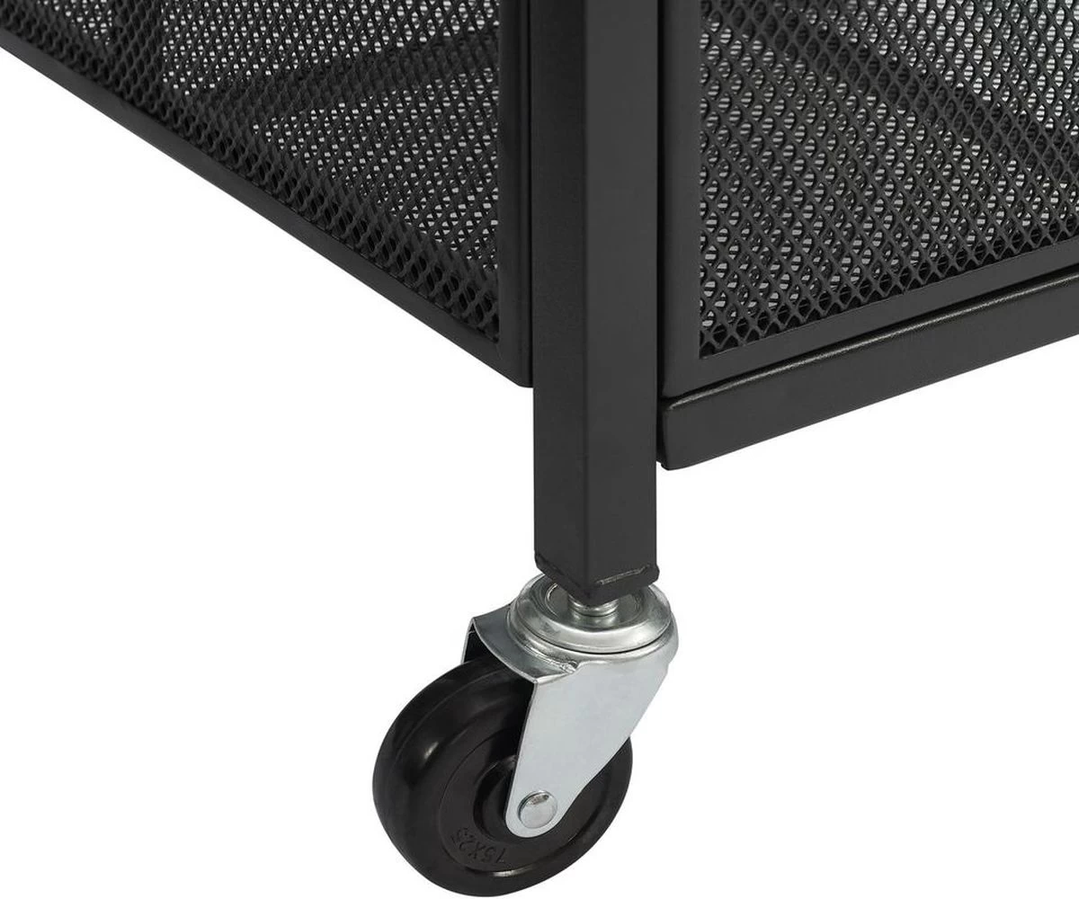 Crosley FurnitureĀ® Grady Matte Black/Gray Outdoor Towel Valet - Image 5
