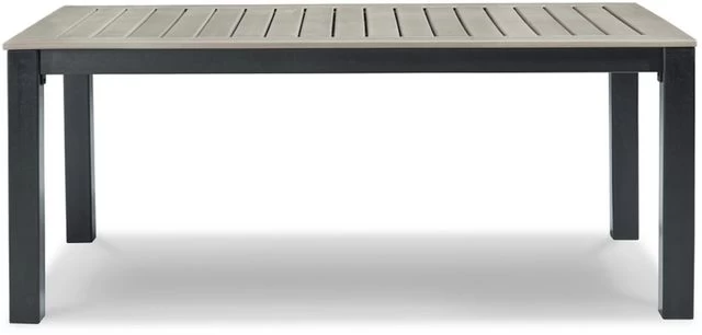 Signature Design By Ashley® Mount Valley Driftwood/Black Outdoor Dining Table - Image 2