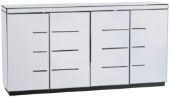 Crestview Collection Melrose Silver Sideboard