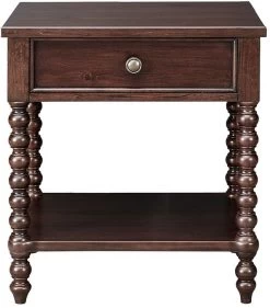 Olliix By Madison Park Signature Morocco Brown Beckett Nightstand