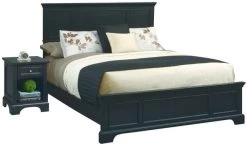 Homestyles® Bedford 2 Piece Black Queen Bed Set