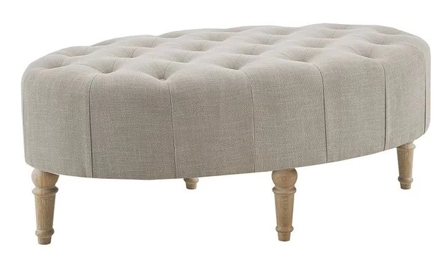 Olliix By Martha Stewart Clara Gray Accent Ottoman - Image 3