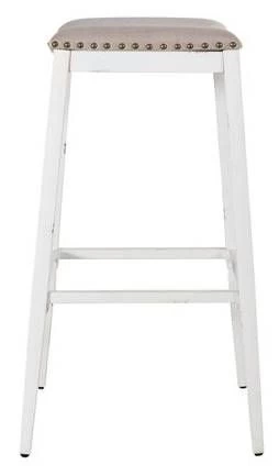 Liberty Furniture Vintage Series White Backless Upholstered Bar Stool - Set Of 2 - Image 3