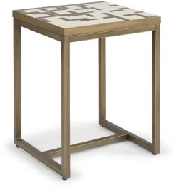 Homestyles® Geometric II Other Brass End Table