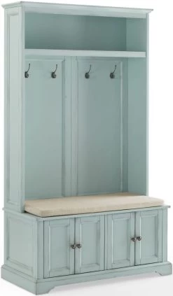 Crosley Furniture® Holbrook Distressed Seafoam Blue Hall Tree