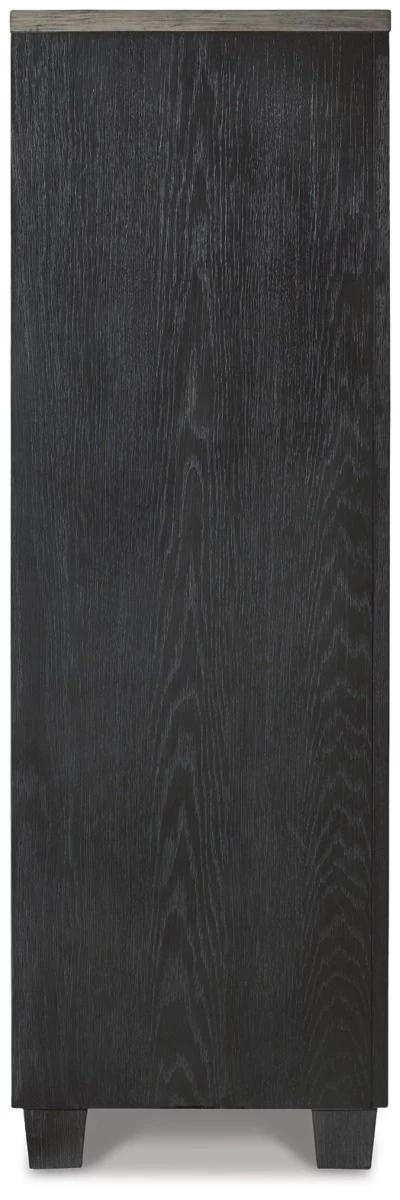 Signature Design By Ashley® Foyland Black/Brown Door Chest - Image 4