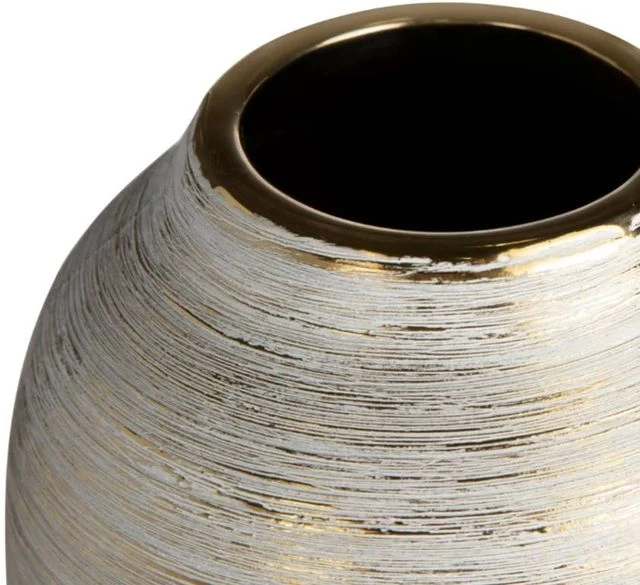 Crestview Collection Trinity Silver Medium Vase - Image 3