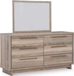 Signature Design By Ashley® Hasbrick Tan Dresser And Mirror