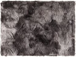 Surya Felina Charcoal 50"x70" Throw Blanket