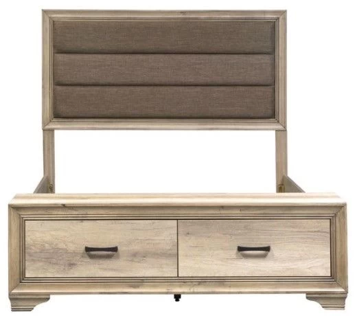 Liberty Sun Valley Light Brown Full Upholstered Storage Bed - Image 2