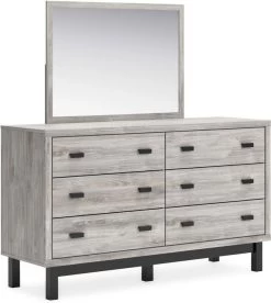 Benchcraft® Vessalli Gray Dresser With Mirror