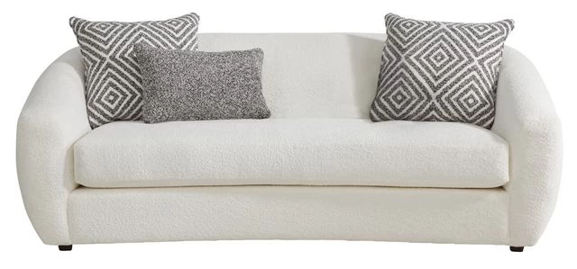 Cindy Crawford Home Modern Sherpa Fleece Apartment Sofa