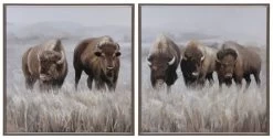 Crestview Collection Grazing Herds 2-Piece Hand Finished Wall Art Set
