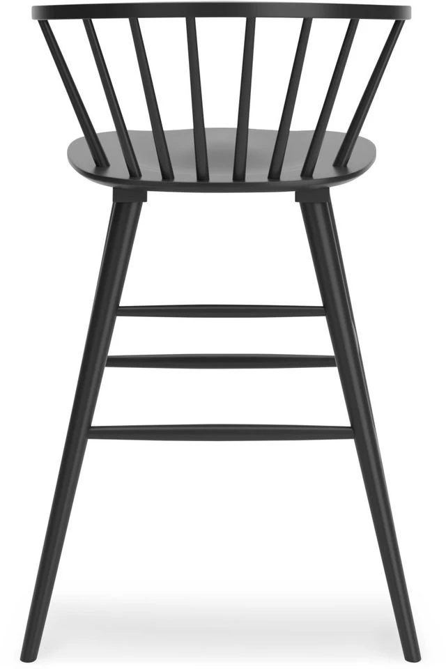 Signature Design By Ashley® Otaska 2-Piece Black Bar Height Stool - Set Of 2 - Image 3