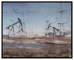 Crestview Collection Arlington Hand Finished Wall Art