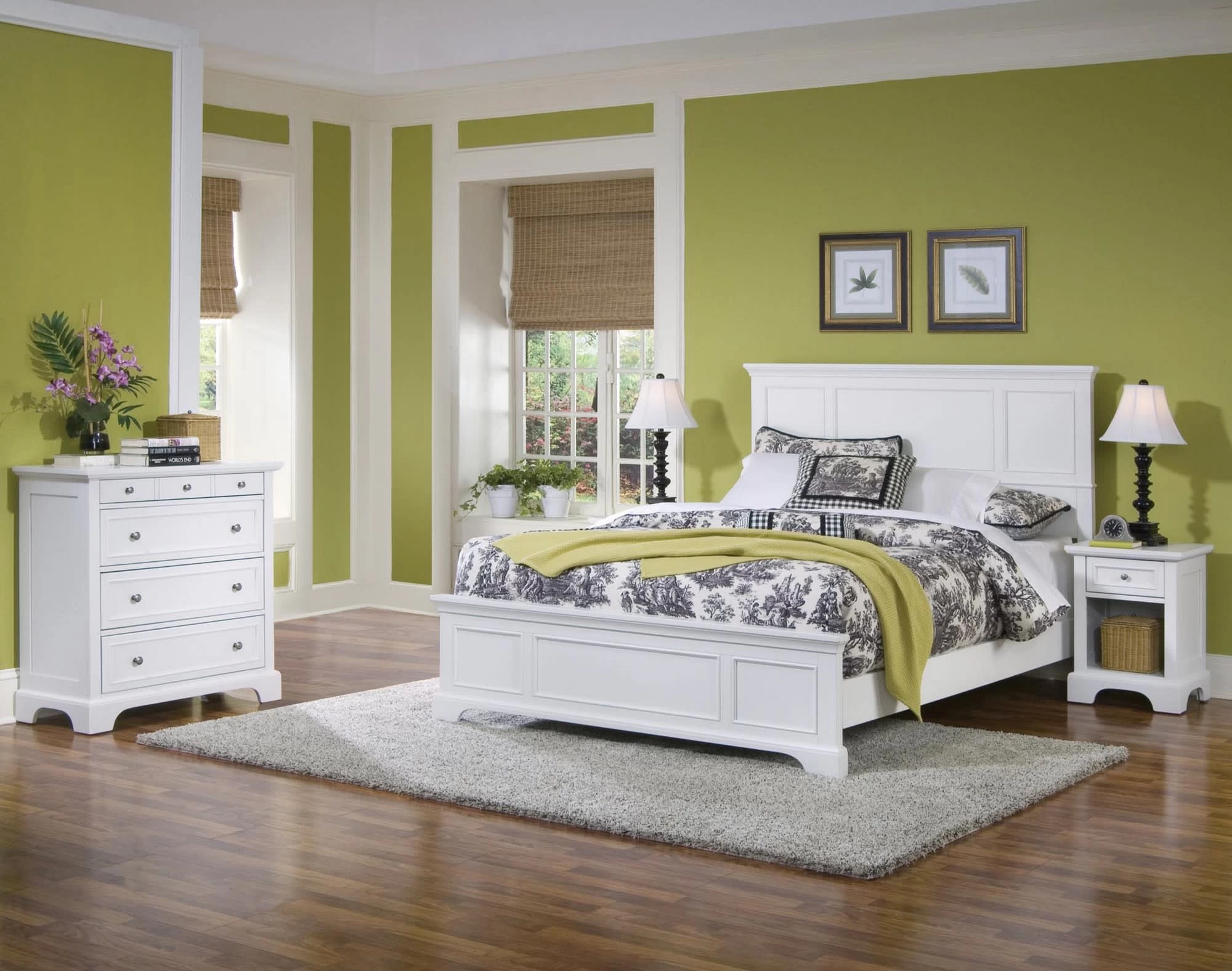 Homestyles® Naples 3-Piece Off-White Queen Bedroom Set - Image 5