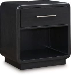 Signature Design By Ashley® Rowanbeck Black Nightstand