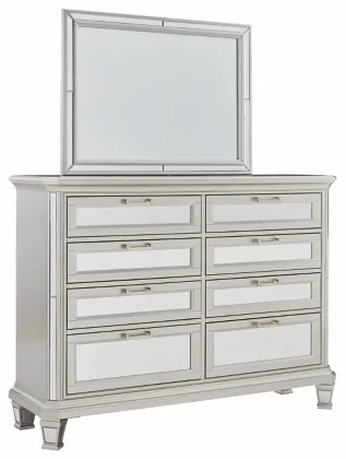 Signature Design By Ashley® Lindenfield Silver Dresser And Mirror