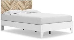Signature Design By Ashley® Piperton Matte White Queen Panel Platform Bed