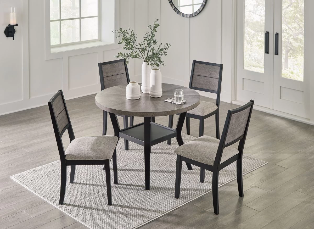 Signature Design By Ashley® Corloda 5-Piece Black/Gray Dining Set - Image 5