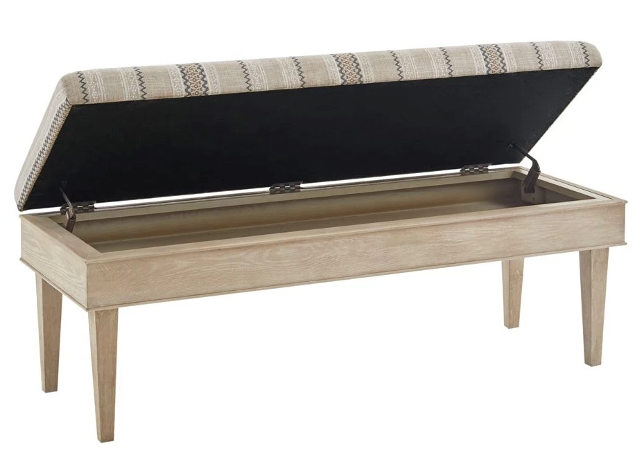 Olliix By Martha Stewart Harstrom Beige Multi Storage Bench - Image 5