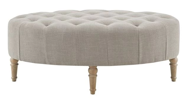 Olliix By Martha Stewart Clara Gray Accent Ottoman