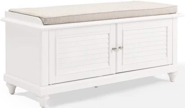 Crosley Furniture® Palmetto White Entryway Bench