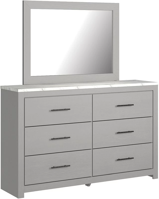Signature Design By Ashley® Cottonburg Light Gray Dresser And Mirror Set