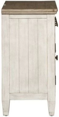 Liberty Heartland Antique White Bedside Chest - Image 3