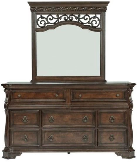 Liberty Arbor Place Brownstone Dresser And Mirror - Image 2