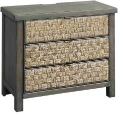 Liberty Modern Farmhouse Three Drawer Accent Nightstand