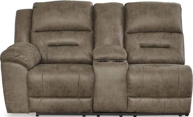 Signature Design By Ashley® Ravenel 4-Piece Fossil Power Reclining Sectional With Console - Image 3