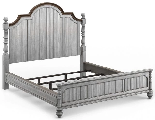 Flexsteel® Plymouth 3pc Distressed King Poster Bedroom Set P19502836 - Image 2