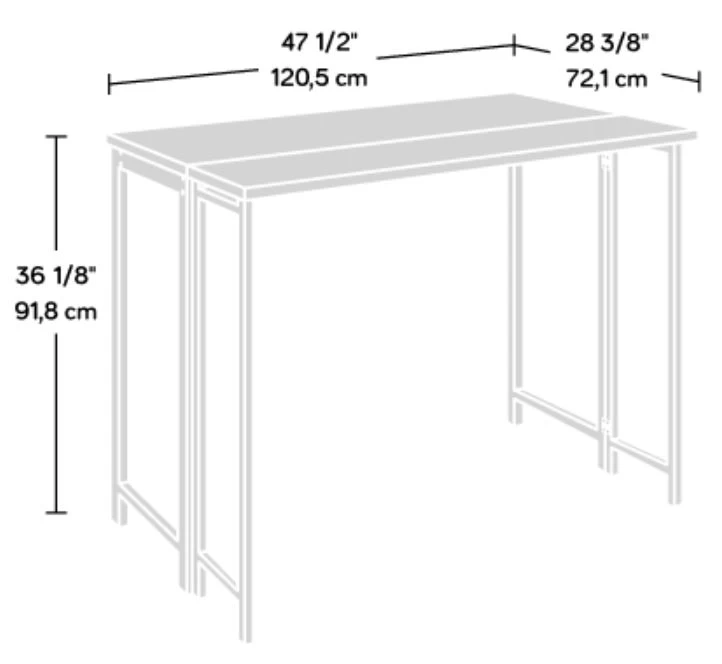 Sauder® North Avenue® Sindoori Mango® Modern Drop Leaf Table - Image 5