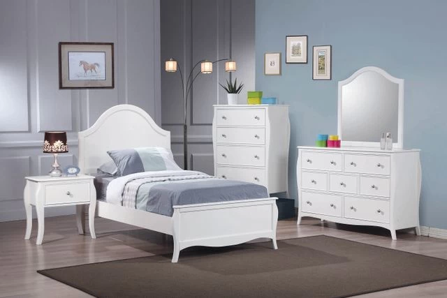 Coaster® Dominique White Full Panel Bed - Image 3