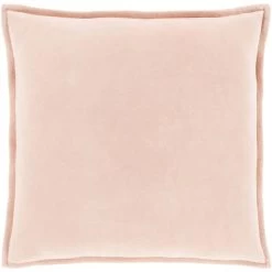 Surya Cotton Velvet Peach 18"x18" Pillow Shell