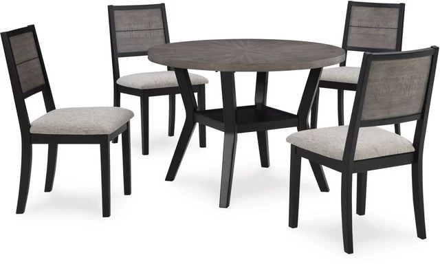 Signature Design By Ashley® Corloda 5-Piece Black/Gray Dining Set