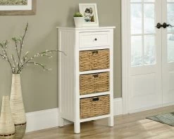 Sauder® Cottage Road® White Cabinet With Baskets