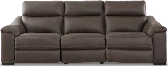 Signature Design By Ashley® Salvatore 3-Piece Chocolate Power Reclining Sofa